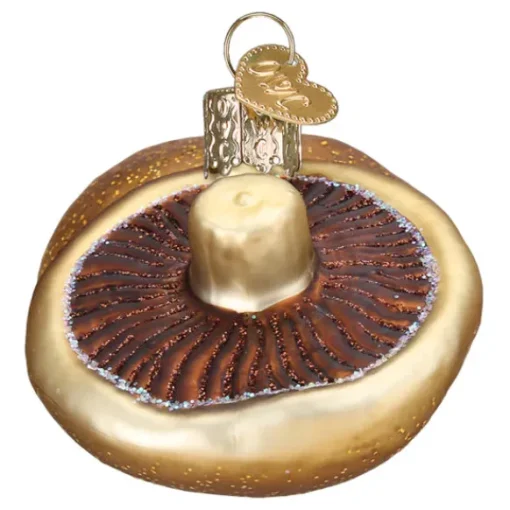 Fashion Old World Christmas Portobello Mushrooms Ornament -