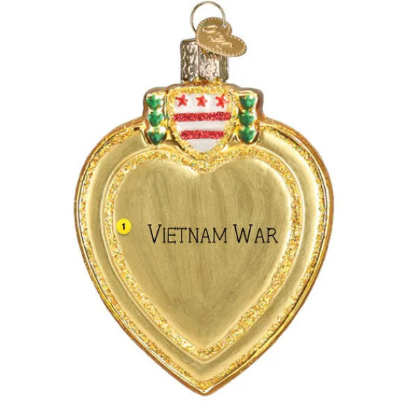 Clearance Purple Heart Ornament - Military & Patriotic