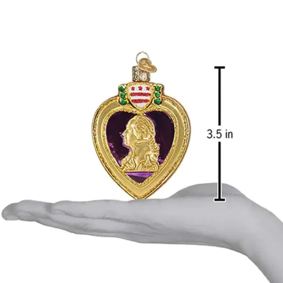 Clearance Purple Heart Ornament - Military & Patriotic