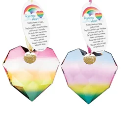 Hot Rainbow Heart Ornament Friends