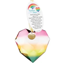 Sale Rainbow Heart Ornament Inspirational