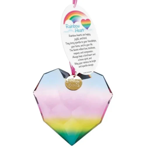 Sale Rainbow Heart Ornament Inspirational