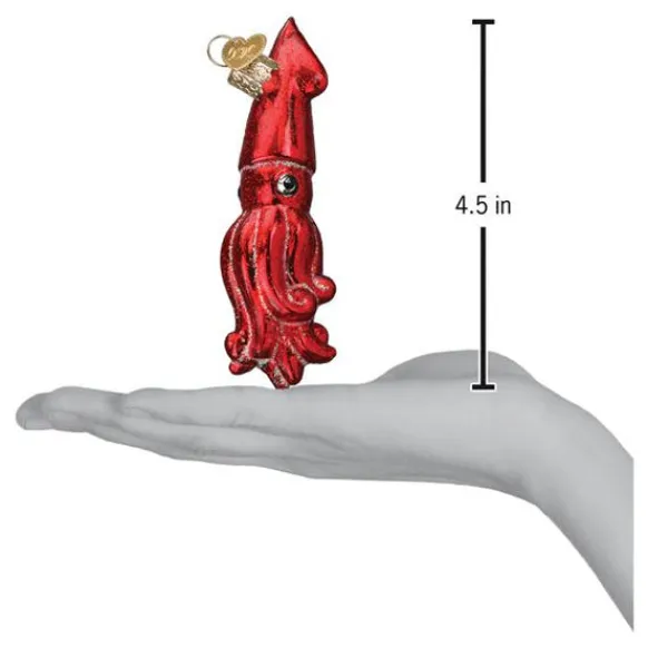 Best Red Squid Ornament - Fish & Reptile