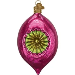 New Old World Christmas Reflector Ornament-Dazzling Fuchsia Reflection Ornament -