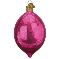 New Old World Christmas Reflector Ornament-Dazzling Fuchsia Reflection Ornament -