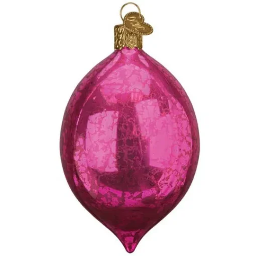 New Old World Christmas Reflector Ornament-Dazzling Fuchsia Reflection Ornament -
