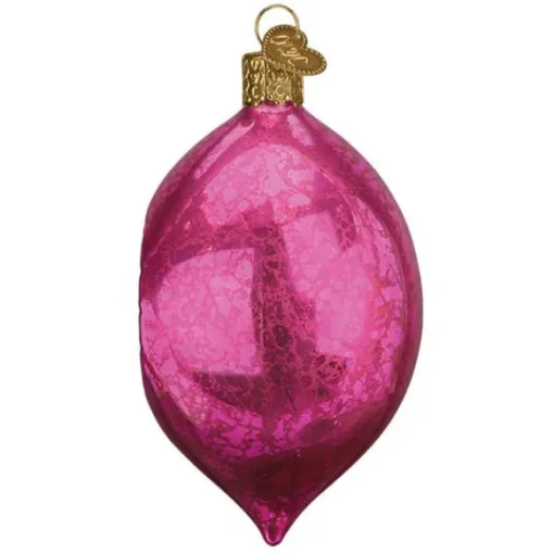 New Old World Christmas Reflector Ornament-Dazzling Fuchsia Reflection Ornament -