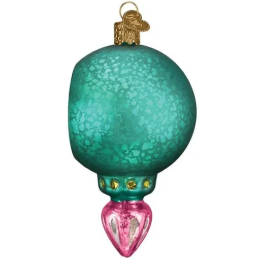Flash Sale Old World Christmas Reflector Ornament-Turquoise Luster Reflection Ornament -