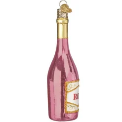 Store Old World Christmas Rose Wine Ornament -