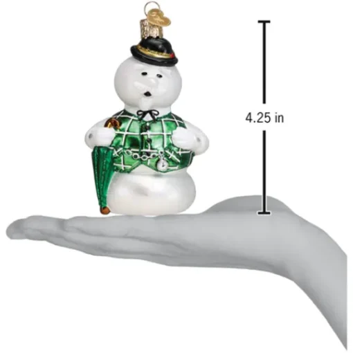 Hot Old World Christmas Sam The Snowman Ornament - Rudolph -