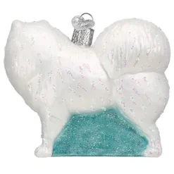 Hot Old World Christmas Samoyed Dog Ornament -