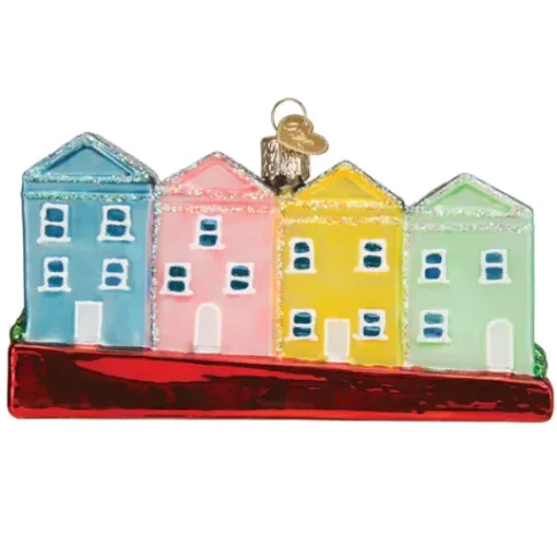 Hot Old World Christmas San Francisco Painted Ladies Ornament -