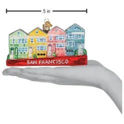 Hot Old World Christmas San Francisco Painted Ladies Ornament -