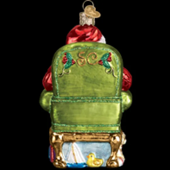 Best Sale Old World Christmas Santa Checking His List Ornament -