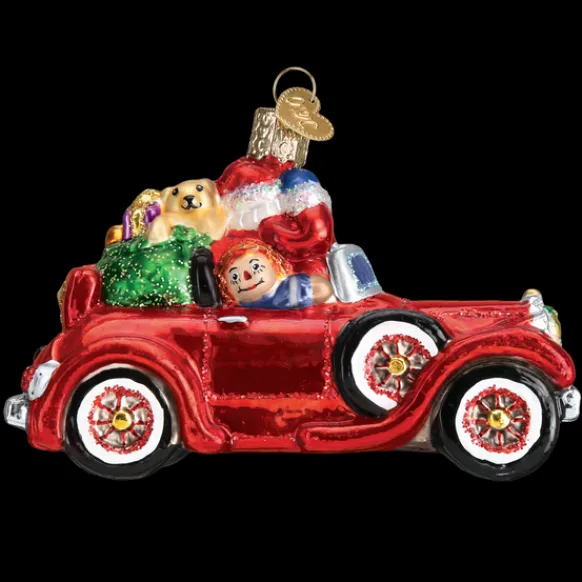 Best Old World Christmas Santa In Antique Car Ornament -