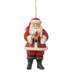 Flash Sale Santa With Cardinal Ornament - Jim Shore