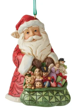 Discount Santa With Toy Bag Ornament - Jim Shore