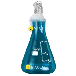 Clearance Old World Christmas Science Beaker Ornament -