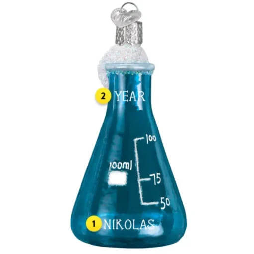 Fashion Science Beaker Ornament - School Days