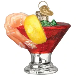 Fashion Old World Christmas Shrimp Cocktail Ornament -