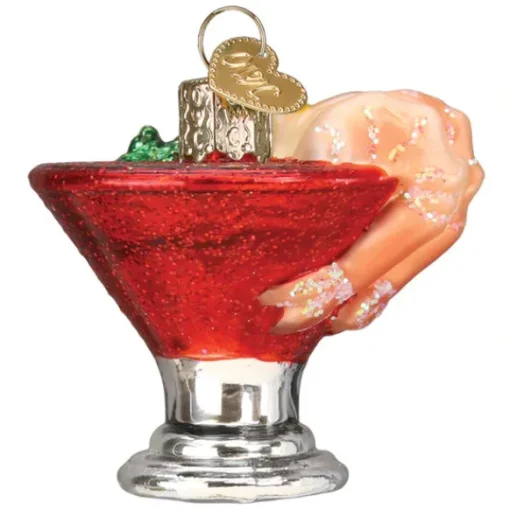 Fashion Old World Christmas Shrimp Cocktail Ornament -