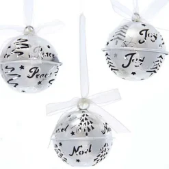 Discount Kurt Adler Silver Hanging Bell Ornaments