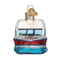New Old World Christmas Ski Boat Ornament -