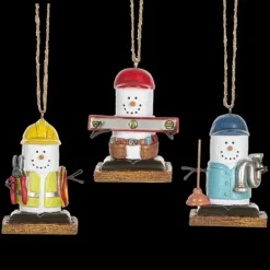 Cheap Ganz S'Mores Contractor Ornaments