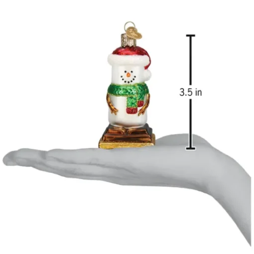 Clearance Old World Christmas S'Mores Snowman Ornament -