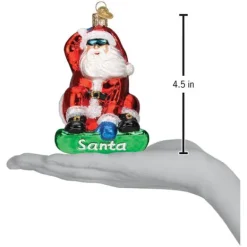 Best Old World Christmas Snowboarding Santa Ornament -