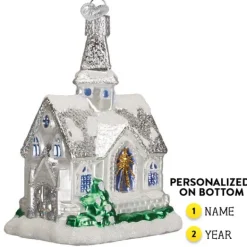 Cheap Sparkling Cathedral Ornament - Angels & Religious