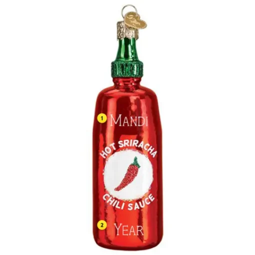 Outlet Old World Christmas Sriracha Sauce Ornament -