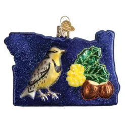 Clearance Old World Christmas State Of Oregon Ornament -