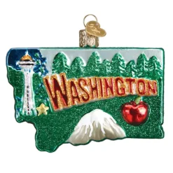 Fashion Old World Christmas State Of Washington Ornament -