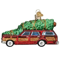 Best Old World Christmas Station Wagon With Tree Ornament -
