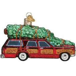 Best Old World Christmas Station Wagon With Tree Ornament -