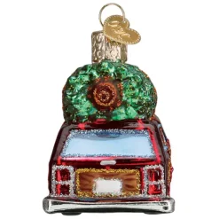 Best Old World Christmas Station Wagon With Tree Ornament -