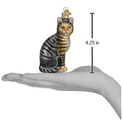 Hot Old World Christmas Tabby Cat Ornament -