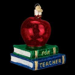 Discount Old World Christmas Teacher's Apple Ornament -