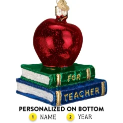 Discount Old World Christmas Teacher's Apple Ornament -