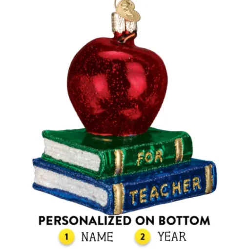 Discount Old World Christmas Teacher's Apple Ornament -