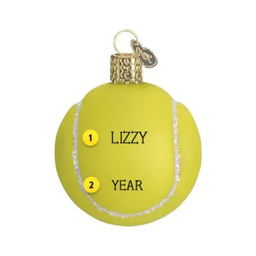 Hot Old World Christmas Tennis Ball Ornament -