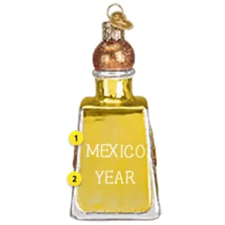 Store Old World Christmas Tequila Bottle Ornament -