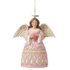 Discount The Rose Angel With Heart Ornament - Jim Shore