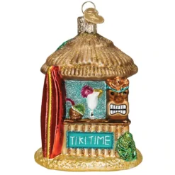 Sale Old World Christmas Tiki Hut Ornament -