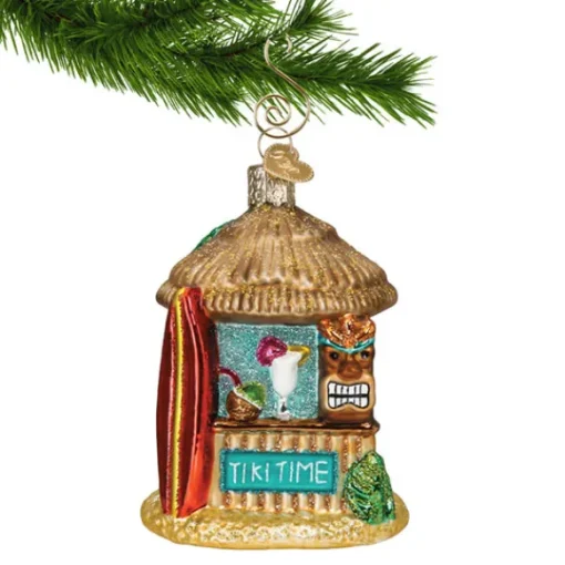 Sale Old World Christmas Tiki Hut Ornament -