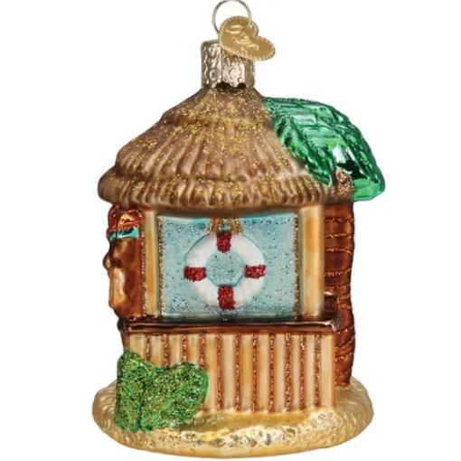Sale Old World Christmas Tiki Hut Ornament -