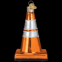 Clearance Old World Christmas Traffic Cone Ornament -