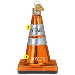 Clearance Old World Christmas Traffic Cone Ornament -