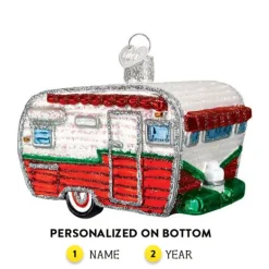 Flash Sale Old World Christmas Travel Trailer Ornament -